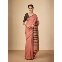 Taneira Light Orange Woven Design Saree-picture-14