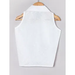 Tangerine Closet Women Shirt Collar Tie-Ups Cotton Shirt Style Crop Top-picture-25