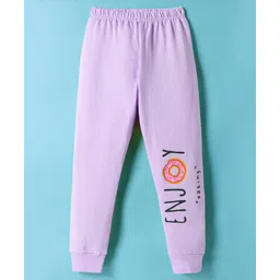 Tango Looper Knit Full Length Lounge Pant With Text Print - Mauve-image-9