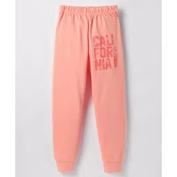 Tango Looper Knit Full Length LoungePants With Text Print - Orange-picture-13
