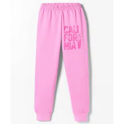 Tango Looper Knit Full Length LoungePants With Text Print - Pink-picture-20