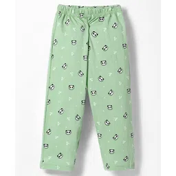 Tango Single Jersey Knit Full Length Lounge Pant with Panda Print - Light Green-image-23