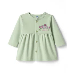 Tango Single Jersey Knit Full Sleeves Frock With Elephant Print - Light Green-picture-20