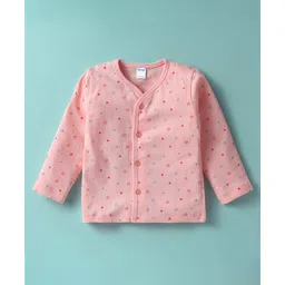 Tango Single Jersey Knit Full Sleeves Jhabla With Star Print - Pink-picture-24