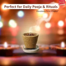 Tanjore Sambrani Dhoop Cups for Pooja – Pack of 10 | Pure Guggal Resin Havan Cups | Natural Dhoop for Home, Meditation, Spiritual Cleansing & Daily Rituals image 1