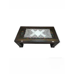 TANLOOMS Grey & White Embroidered Table Runner-picture-24