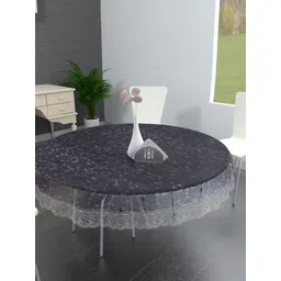 TANLOOMS Transparent Waterproof Round 6-Seater Table Cover-picture-29