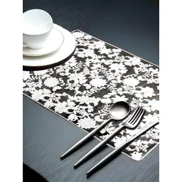 TANLOOMS White & Grey 6-Pcs Floral Printed Table Placemats-picture-39