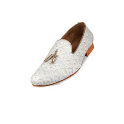 TANNY SHOES Men Velvet Round Toe Slip-On Lightweight Mojaris-picture-6