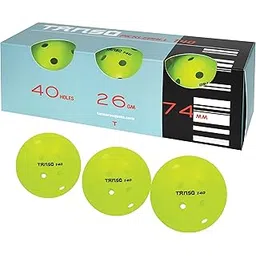 Tanso T40 Pickleball Balls for Outdoor Tournament Play (Pack of 3 pickleballs, 40 Precise Holes, Active Bounce, Durable with Less Abrasion, Light Green Colour Pickleball Balls)-picture-25