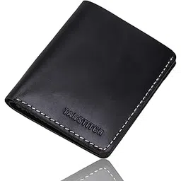 tanstitch Men Leather Slim Wallet || Small, Minimalist & Thin Wallet || Front Pocket Carry (Anti Theft), Black-picture-15