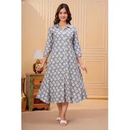 tantanatan Women Printed Viscose Rayon Frontslit Kurta-picture-12