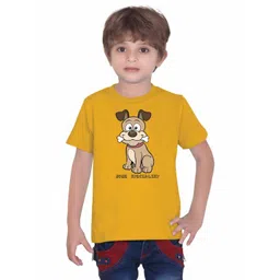 Tantra Kids Humour and Comic Printed Regular Fit Round Neck T-shirt-picture-31