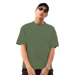 Tantra Round Neck Drop-Shoulder Sleeves Oversized Cotton T-shirt-picture-39