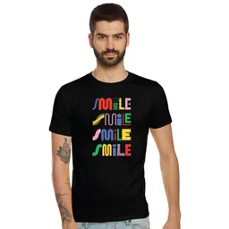 Tantra Smile Typography Printed Cotton T-shirt-picture-37