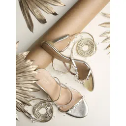 Tao Paris Women Embellished Stiletto Heel Leather Sandals-picture-39