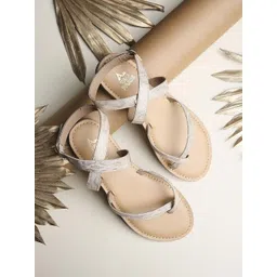 Tao Paris Women Textured Buckle Strap Flats-image-16