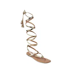 Tao Paris Women's Golden Gladiator Sandals-image-15