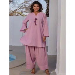 TARA-C-TARA Pure Cotton Tunic With Palazzo Co-Ords-picture-14