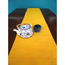 TARA- Sparkling Homes Blue & White Printed Pure Cotton Reversible Table Runner-picture-18