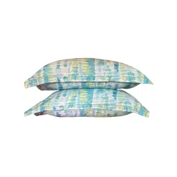 Tara Sparkling Homes Blue Cotton Printed Bedsheet image 5