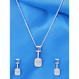 Taraash 925 Sterling Silver White Stones Sets for Women-picture-33