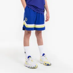 tarmak Kids' Basketball Shorts SH 900 NBA Warriors - Blue-picture-17