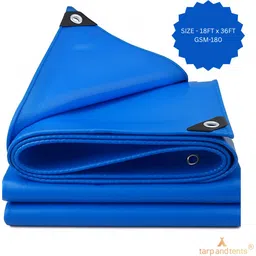 tarp and tents Heavy Duty HDPE Tarpaulin 18x36 ft|180 GSM | UV Stabilized, Waterproof Sheet Tent - For 22-picture-19