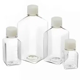 Tarsons 500ml PET Sterile Square Graduated Media Bottle with HDPE Closure, 581612 (Pack of 24)-picture-20