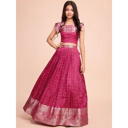 Tasarika Girls Printed Ready To Wear Lehenga Choli-picture-29