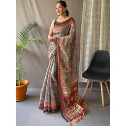 Tasarika Women Ethnic Motifs Chanderi Saree-image-35