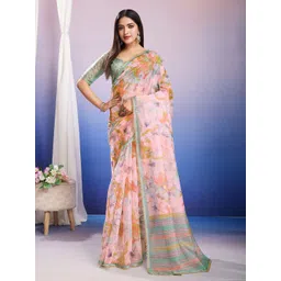 TASRIKA Floral Sequinned Organza Ready to Wear Saree-picture-19