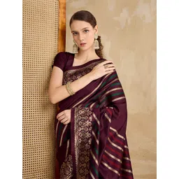 TASRIKA Striped Woven Design Zari Saree-picture-24
