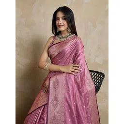 TASRIKA Woven Design Satin Mysore Silk Saree-picture-18