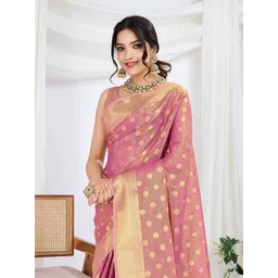 TASRIKA Woven Design Zari Tissue Banarasi Saree-picture-12