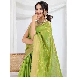TASRIKA Woven Design Zari Tissue Saree-picture-14