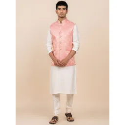 Tasva Foil Printed Bundi Nehru Jacket-picture-16