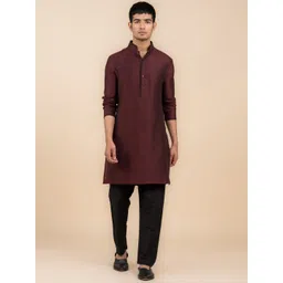 Tasva Mandarin Collar Straight Kurta-picture-23