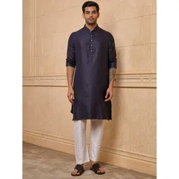Tasva Mandarin Collar Straight Kurta-picture-14