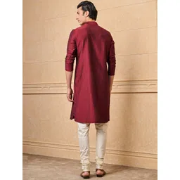 Tasva Mandarin Collar Straight Kurta image 5