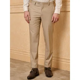 Tasva Men Regular Fit Mid-Rise Classic Formal Trousers-picture-20