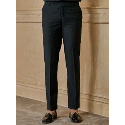 Tasva Men Regular Fit Mid-Rise Formal Trousers-picture-24