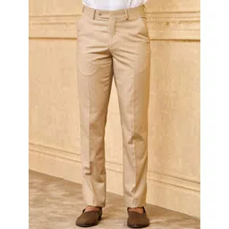Tasva Men Regular Fit Mid-Rise Trousers-picture-21