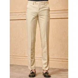 Tasva Men Slim Fit Regular Trousers-picture-22
