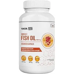 Tata 1mg Fish Oil Capsules with EPA (180mg) & DHA(120mg) for Hearth and Bone Health Skin & Hair Health, For Men/Women, No Fishy Burps,Non-GMO(Pack of 60)-picture-22