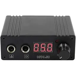 tattoo gizmo Mini Tattoo Power Supply Box - Digital Dual Real-Time Display Adjustable Mount for Tattoo Machine Supplies Kit - Black-picture-48