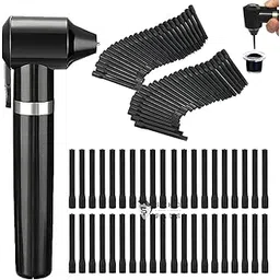 Tattoo Ink Mixer Machine Kit - Shield Plus Pigment Stirrer with 100Pcs Mixing Sticks for Fast Color Mixing Make-up Eyebrow Microblading Equipemnt Tattoo Kit Supplies, Black-picture-43