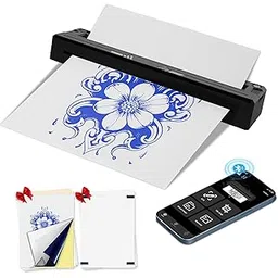 Tattoo Stencil Printer Machine for Tattoo Artists&Beginners,Newly Upgraded,with Tattoo Transfer Paper,Compatible with Phone/Pc&Pad,Portable Bluetooth Thermal Inkless Wireless Printer-picture-43