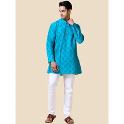 TATTVA Ethnic Motifs Printed Mandarin Collar Straight Short Kurta-picture-28