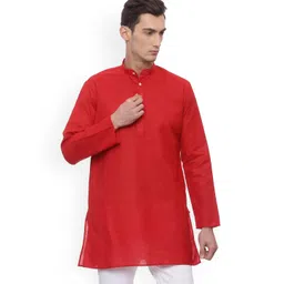 TATTVA Long Sleeves Band Collar Straight Kurta-picture-17